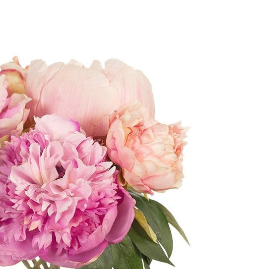 The Pretty Pink Peony One: Resin Encased Blooms in a Charming Glass Vase