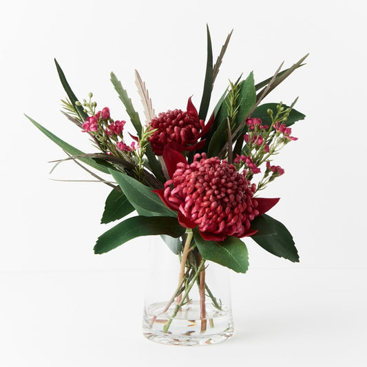 The Red Waratah One: Vibrant Artificial Natives for Lasting Beauty